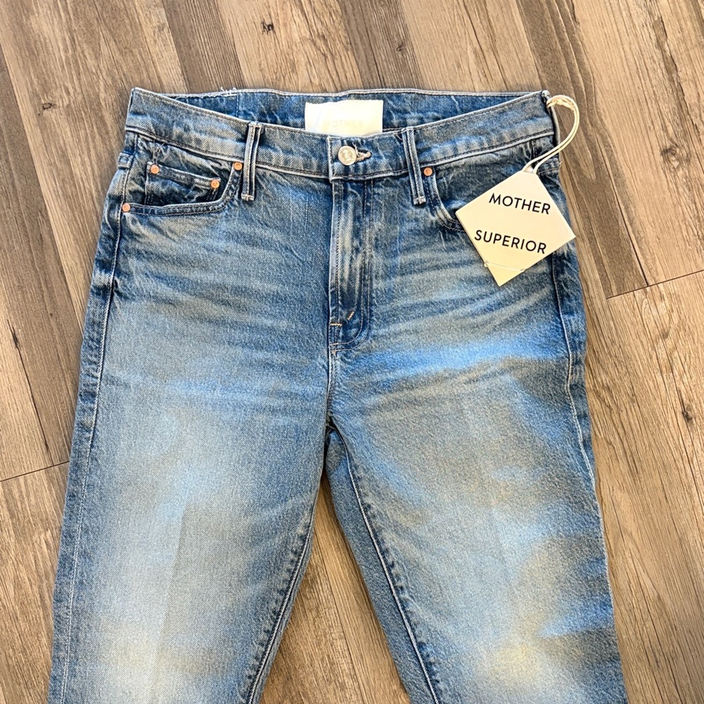 Mother The Outsider Flood Jeans – Are We There Yet Size 28 | NWT - Picture 6 of 16
